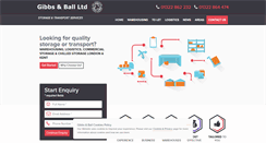 Desktop Screenshot of gibbsandball.co.uk