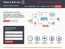 Tablet Screenshot of gibbsandball.co.uk